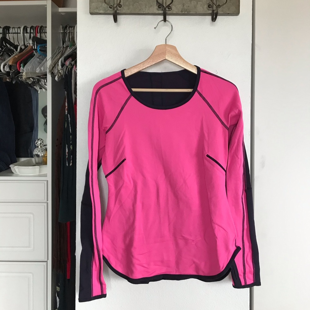 Reversible long sleeve LuluLemon top